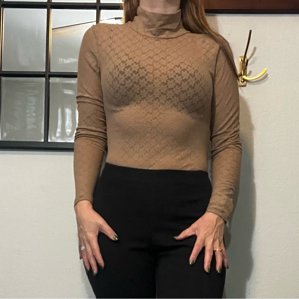 Open Edit Tan Women's Bodysuit